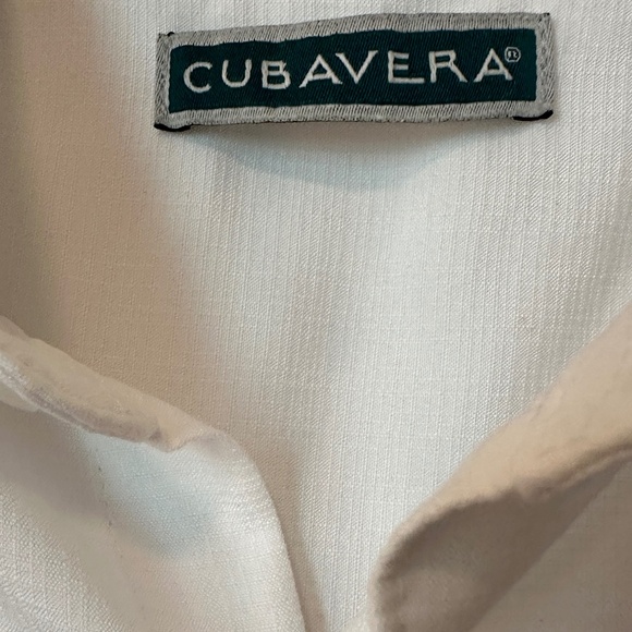 CUBAVERA 2X White Guayabera Shirt - Picture 7 of 7